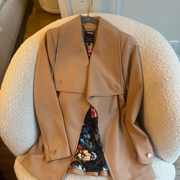 Ted Baker Wool Cashmere Blend Wrap Coat - Picture 10 of 10